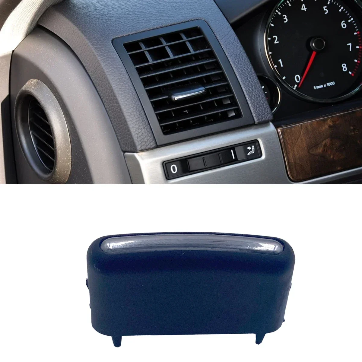 1/4/6pcs Interior Air Oulet Vent Grill Control Knob Slide Clip AC Trim VW Touareg MK1 7L 7L6 2003-2010 Car Accessories car interior trim