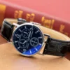 Luxury Six Pin Watches Men Leather Strap Quartz Wrist Watches Men's Watch Vintage Blue Glass Belt Watch Relojes Para Hombre 5