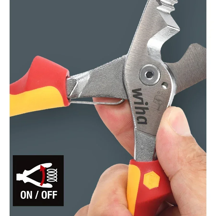 Insulated Pliers 8 in 1 Insulated Pliers 1000V VDE Snip Nose Wire Stripping plier Multifunctional Electrician hand Tool 45489