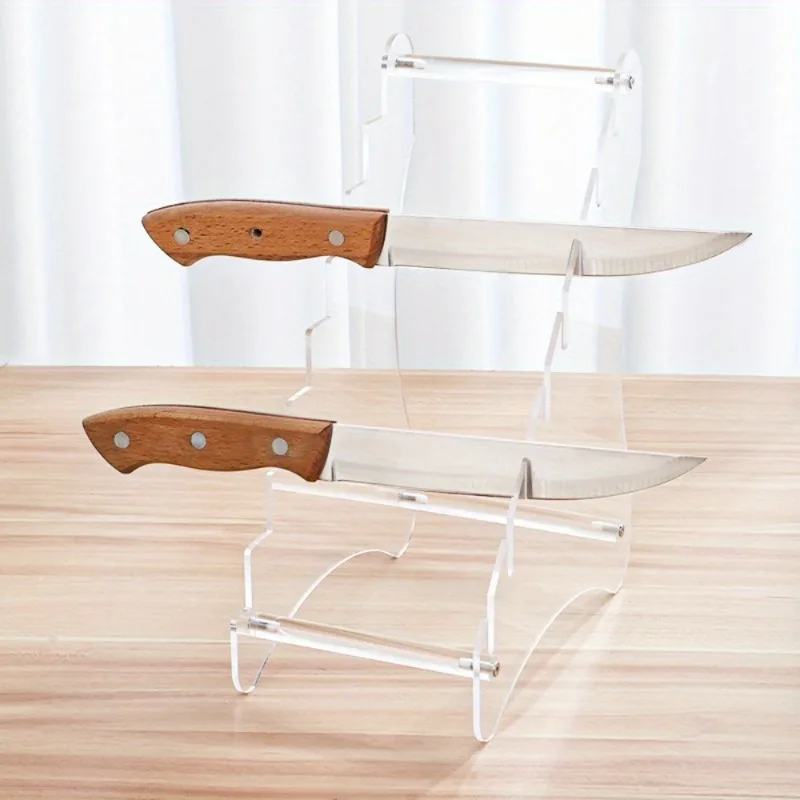 Table Knife Display Stand Folding Knife Butterfly Saber Fruit Kitchen Storage Rack kitchen storage rack