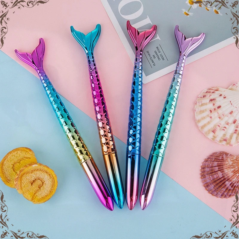 

Wholesale Mermaid Gel Pens Set Creative Small Fresh Signature Pen Cute Stationary Kawaii Supplies Back To School