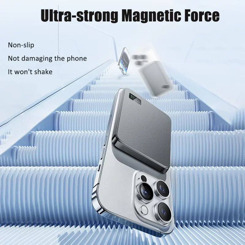 Magnetische powerbank 50000mah draadloze oplader voor telefoon_voghion.com