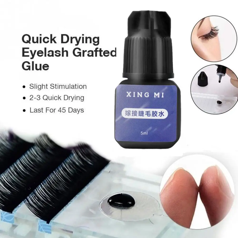 

10ml Eyelashes Glue Painless Fast Dry Grafting Eyelashes Irritation Extension Glue Eyelashes Glue Long Professional Lasting R8B2