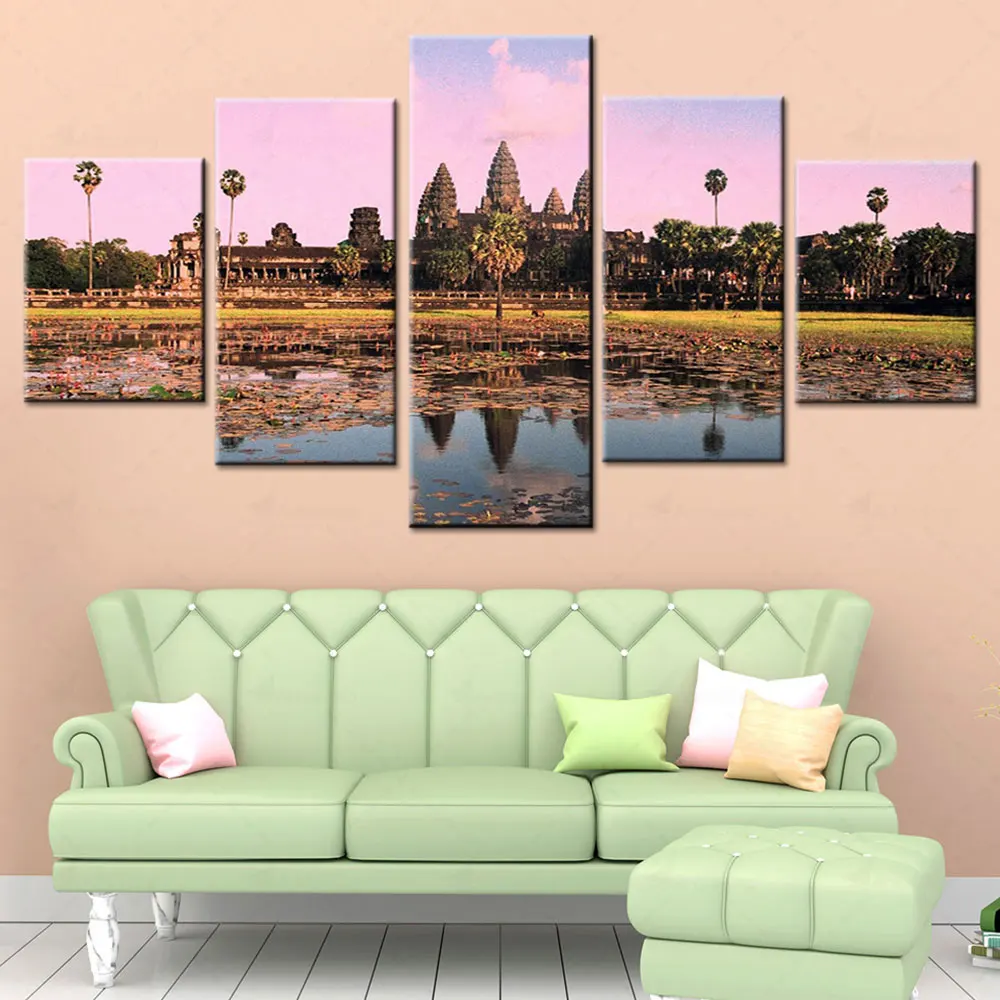 

Artsailing HD Islamic Architecture 5 Pieces Posters Home Decorative Canvas Paintings For Living Room Printed Wall Art Artwork