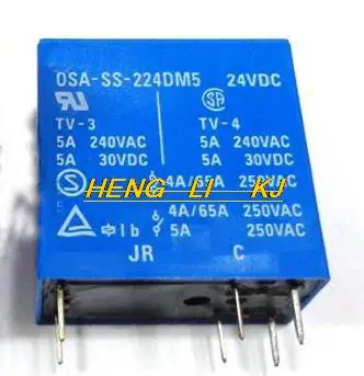 

Free shipping 10pcs/lot OSA-SS-224DM5 24VDC 24V realy Best quality