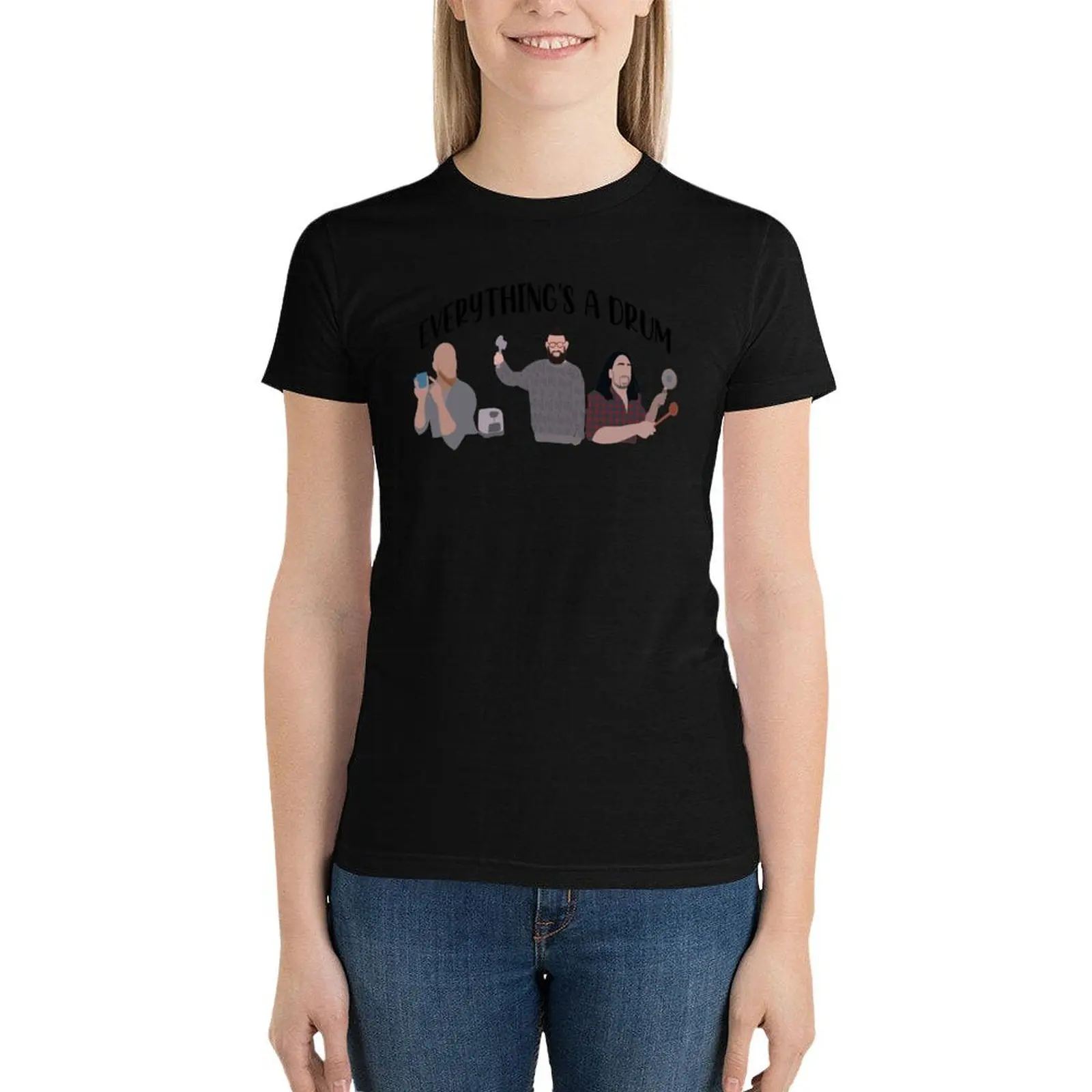 

Everything's a drum T-Shirt hippie clothes plus size tops anime clothes vintage clothes luxury designer clothing Women