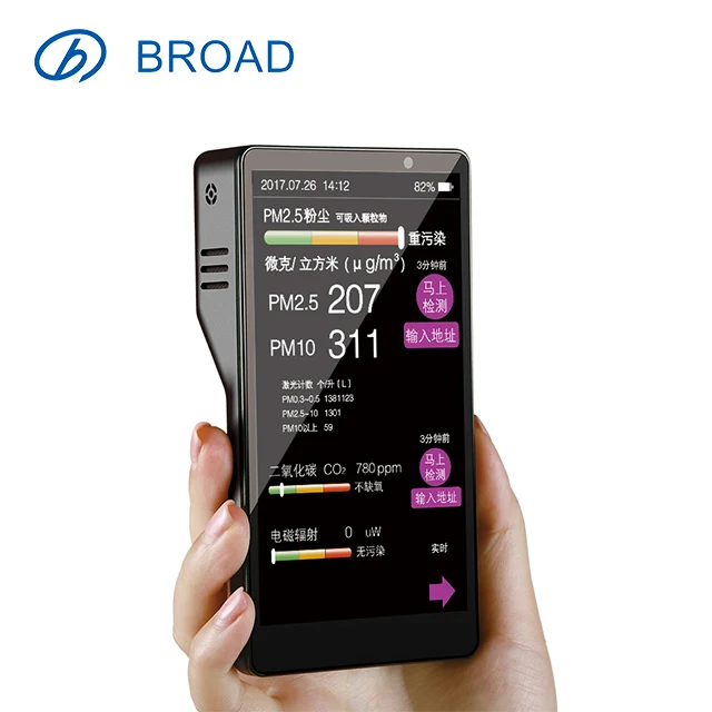 

FG1 Air Detector Discover PM2.5 Air Pollution Level UV, Electromagnetic Radiation, Carbon Dioxide Detection Broad Air Monitor