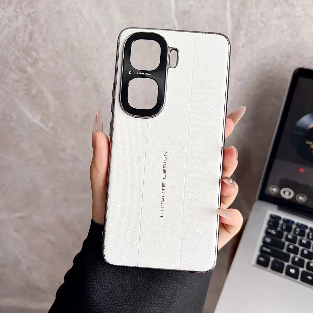 Luxury Plating Hard PU Protective Back Cover Case - Full Cover Shell