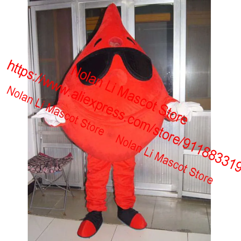 

High Quality EVA Material Red Water Drop Mascot Costume Movie Prop Cosplay Party Cartoon Set Advertising Game Gift 513