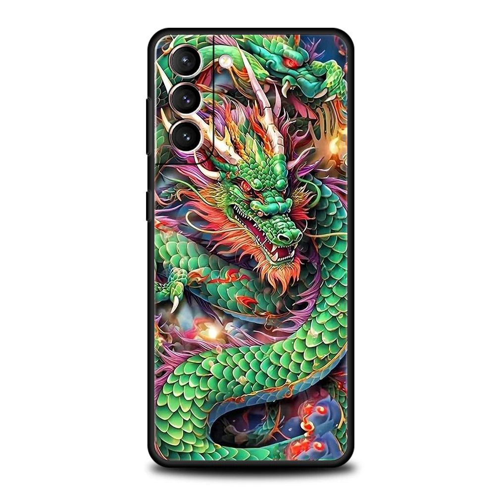 Whimsical Dragon Silicone Phone Cover