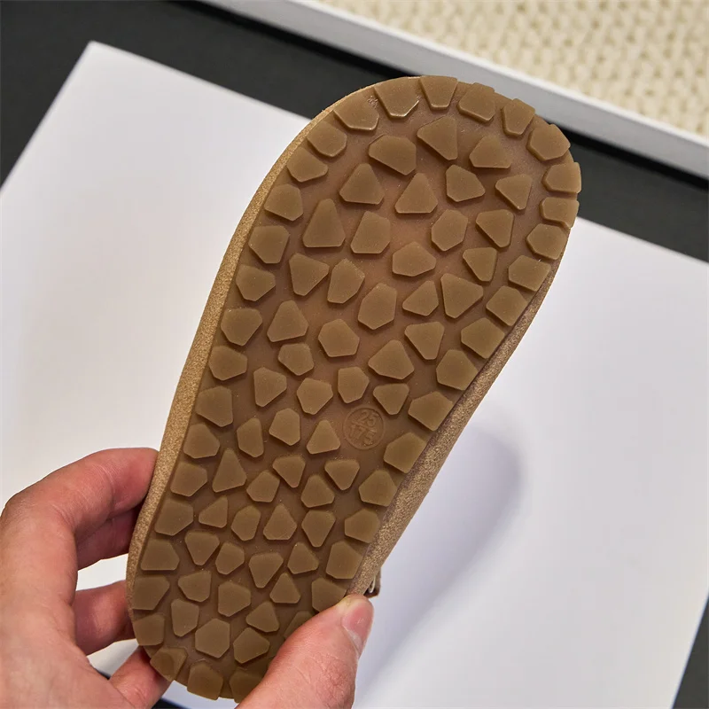 Suede Leather Kids Sandals for Summer