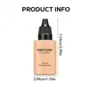 2024 New Foundation +Puff set Liquid Matte Full Coverage Foundation Waterproof Matte Natural Foundation With Blue Thumb Puff 6