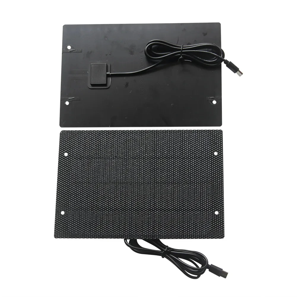 198*133mm 5W 5V ETFE 태양광 충전기(타입-C 출력 포함) 휴대폰 보안 카메라 마당 가로등용 2026년 신제품