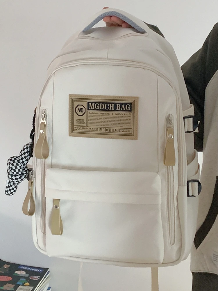 Large Capacity Schoolbag Women's Retro Junior High School Student All-Match Backpack Simple Computer Backpack Men