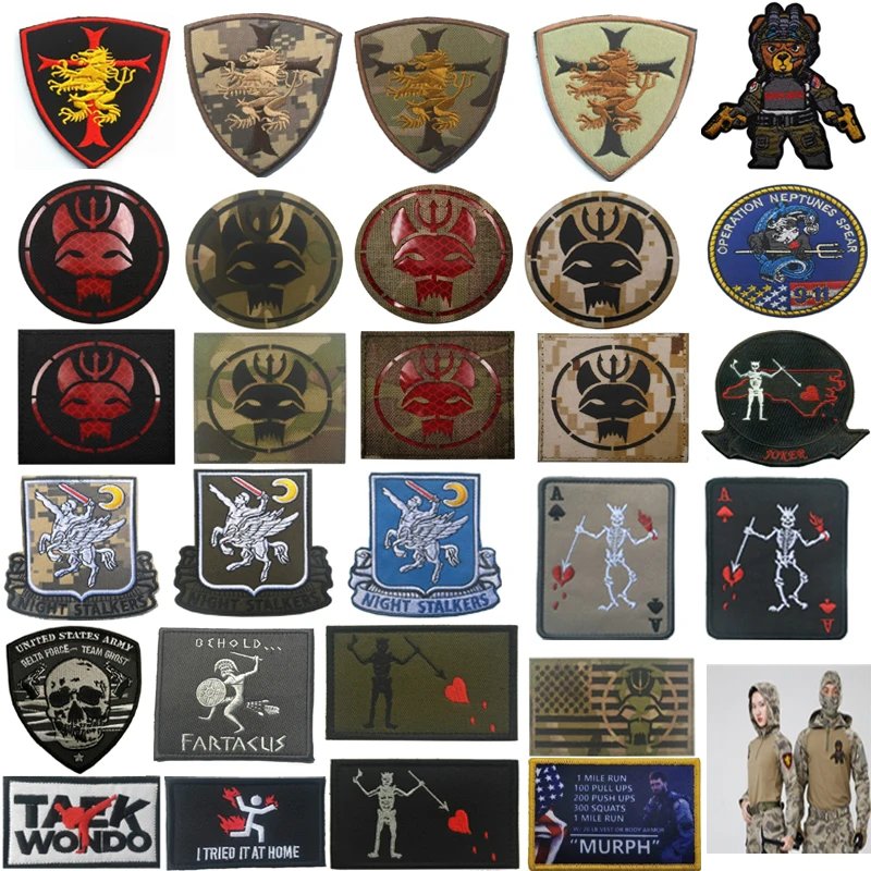 Navy Seals Badges Hook Embroidery Patches Army Military Tactical