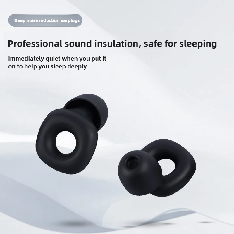 Ultra-Comfort Soundproof Silicone Earplugs for Enhanced Sleep and Noise Reduction