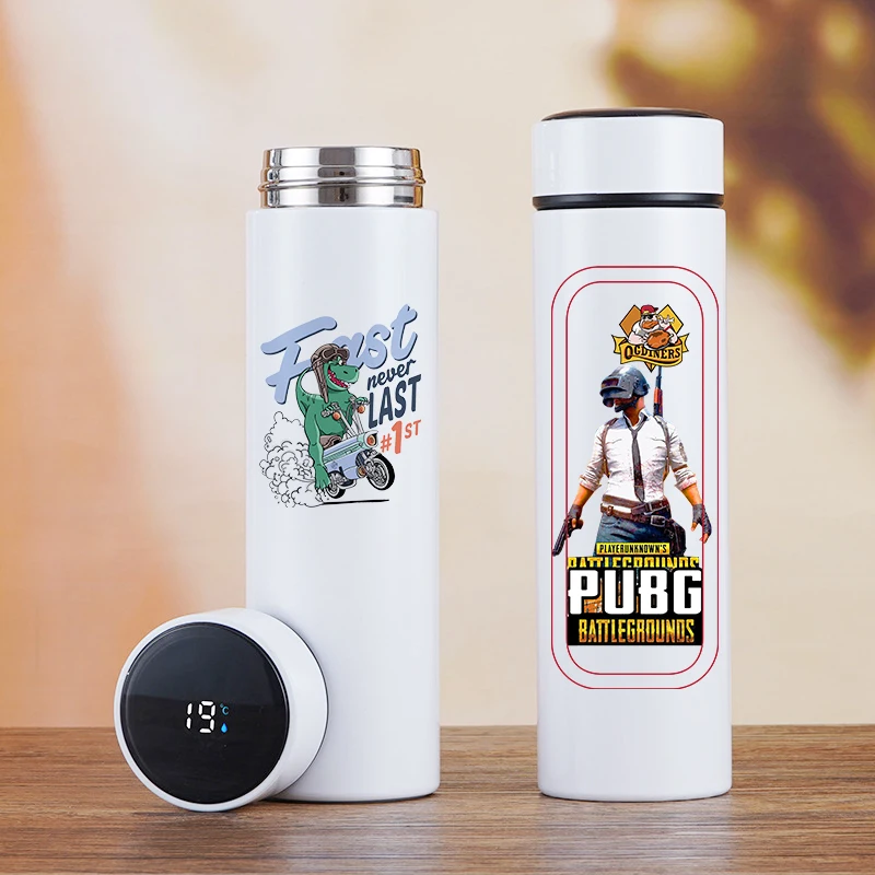 CustomNameLogoSmartStainlessSteelThermosTemperatureDisplay