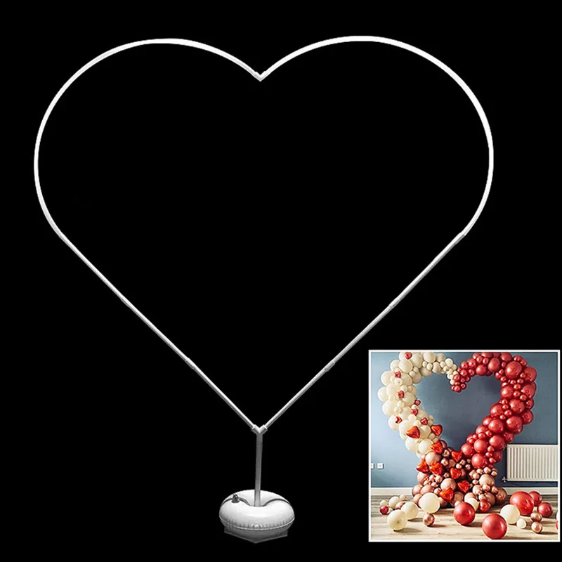 Heart Shaped Balloon Arch DIY Balloon Arch Garland Stand Kit for Outdoors Weddings Anniversary Decorations balloon arch kit