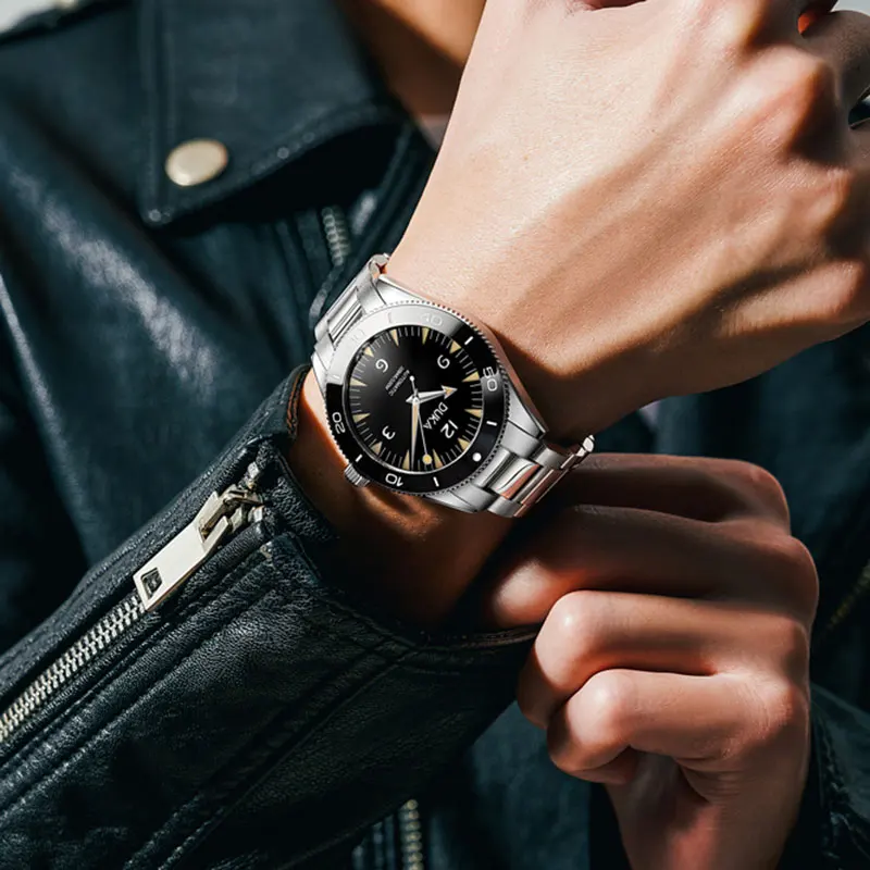 DUKA Mens Watches Ceramic Bezel Automatic Mechanical Watch For Men Stainless Steel Sapphire Chronograph Luxury Accessories 2023