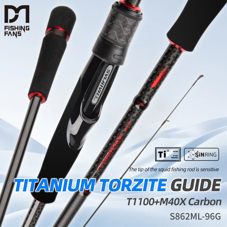 FISHINGFANS TITANIUM TORZITE GUIDE S862ML EGI 2-3.5# T1100 HIGH