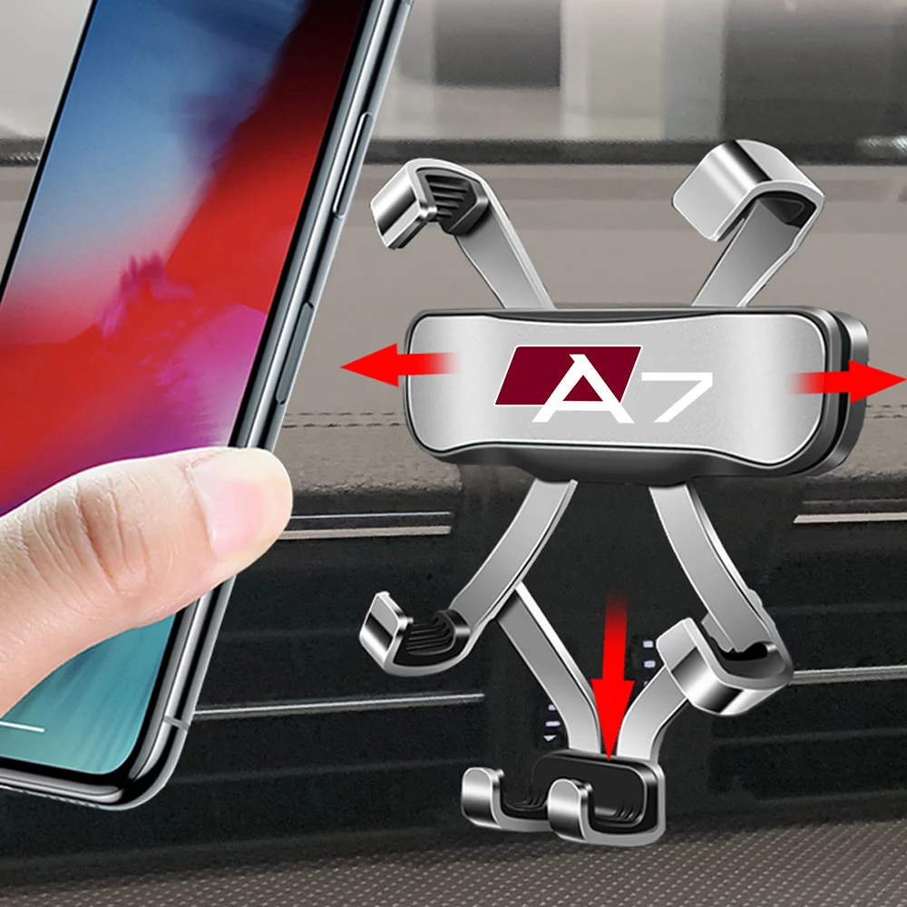 2012-2018-For Audi A7 Car Mobile Phone Holder Air Vent Mounts Stand GPS Gravity Navigation Bracket