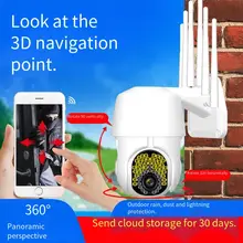 

360eyes WIFI Camera Outdoor PTZ CCTV IP Camera 1080P Wireless Speed Dome CCTV Security Cameras 2MP IR Home Outdoor Surveillance