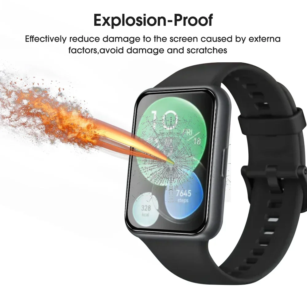 Premium 3D Curved HD Screen Protector - Full Cover Soft Film for Huawei Watch Fit Series