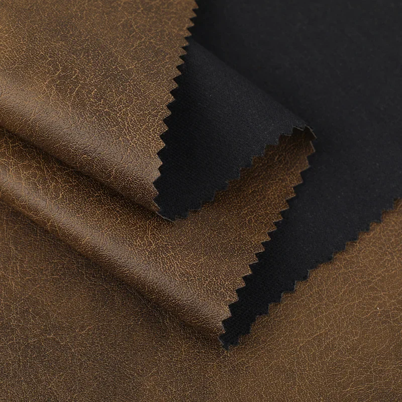Full Cotton Bottom Artificial Leather PU Leather Home Bag Clothing Belt Jacket Home Packaging Fabric