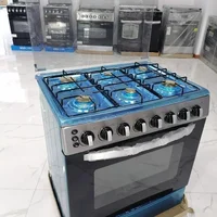 120L Gas Stove Strong Fire Power 6-Burner Freestanding Gas Cooker Range Stove with Oven for Home Kitchen Restaurant 2