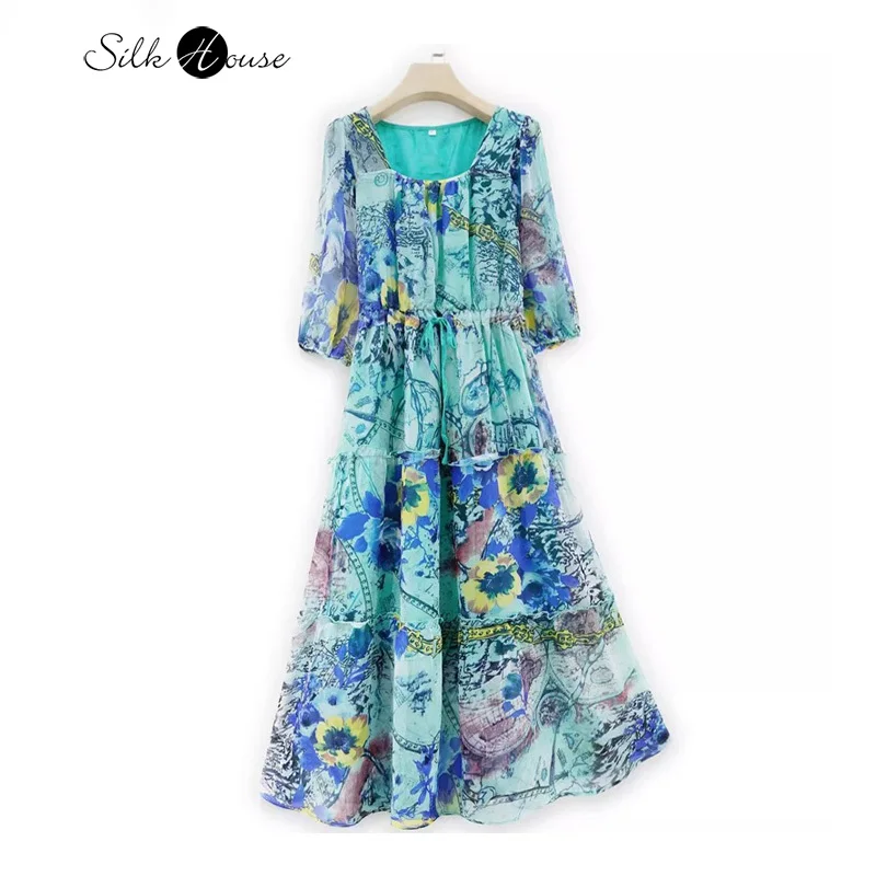 vestido-de-seda-natural-com-decote-quadrado-feminino-estilo-de-f-rias