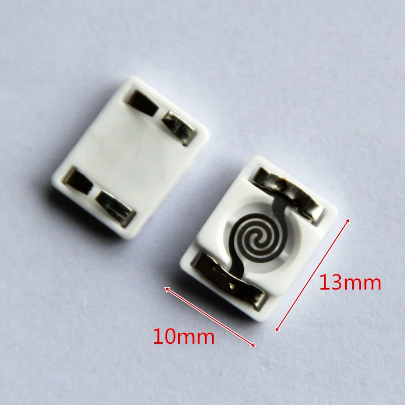 5pcs 13mmx10mm Ceramic Chip Heating Head Wire Element For USB Rechargeable Electronic Lighter Replacement Repair Inner Parts 2