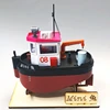 Q Version Cute Tugboat Mini Egg Tow Plastic Assembled Ship Model Kit Static Version 1