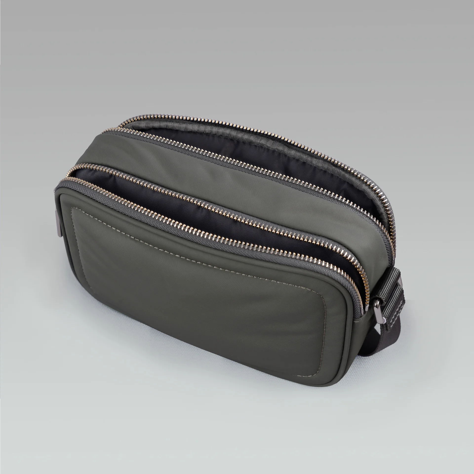 Small Crossbody Bag Nylon Snapshot Purse Trendy Shoulder Handbag with Double Zipper Pockets 3