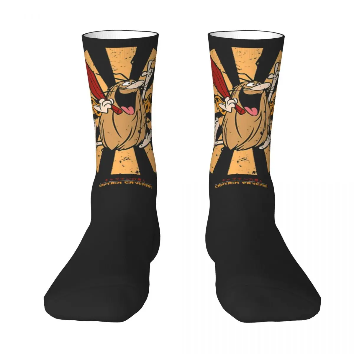 

Casual Graphic Captain Caveman Retro Japanese Tri-blend Adult Socks BEST TO BUY Field pack Elastic Stockings Funny Novelty