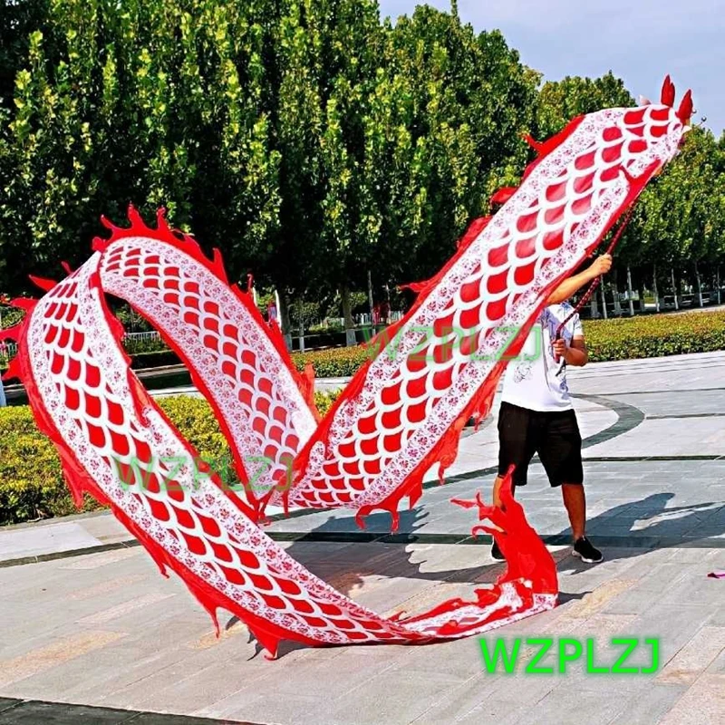 

Sale 6M 8m Ribbon Silk Dragon Dance Streamer Costume Fitness Outdoor Sports Exercise Square Performance Toys Activities Prop