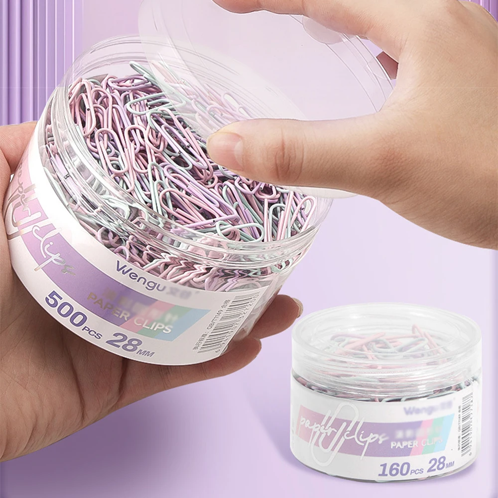 컬러 종이 클립, 사무용품, 종이 클립, 대형 파일 북마크, 종이 클립, 수납함, 학생용 문구류