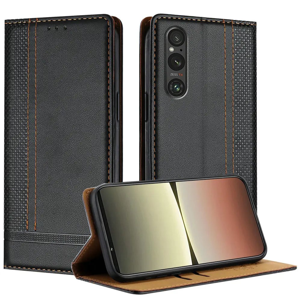 Luxury Leather Magnetic Card Holder 360° Protective Phone Case