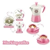 New 11PCS Coffee Tableware Set Simulated Children's Play House Outdoor Kitchen DIY Afternoon Tea Game Toys Educational Toys 4