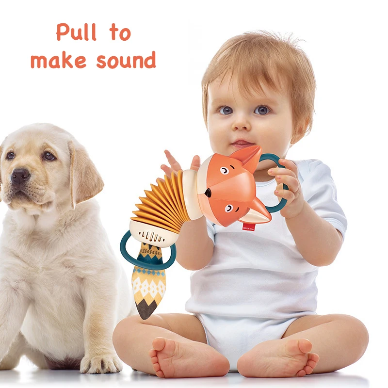 Early Education Toys Music Toys Musical Instrument Cartoon Fox Accordion Toy For Children