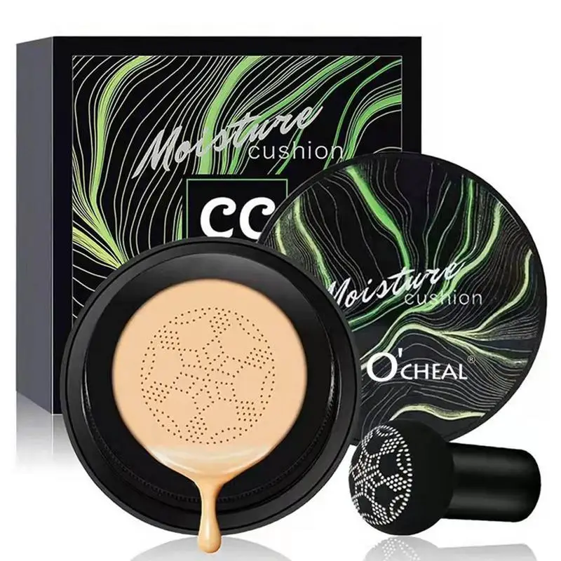 

BB Air Cushion Foundation Mushroom Head C C Cream Concealer Whitening Makeup Waterproof Cosmetics Brighten Face Base Tone