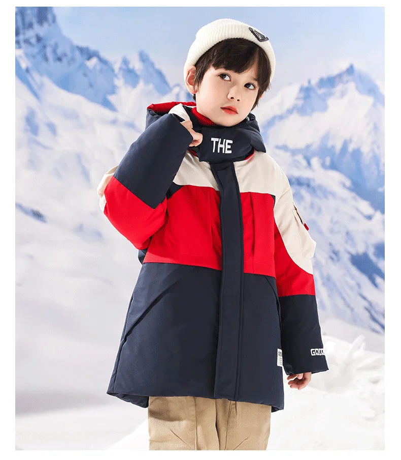 OLEKID 2025, russische Winter-Kinder-Daunenjacke für Jungen, wasserdicht, verdickt, warm, für Teenager, Jungen, Skijacke, Mantel, 3–16 Jahre, Kinderparkas – Detail 15
