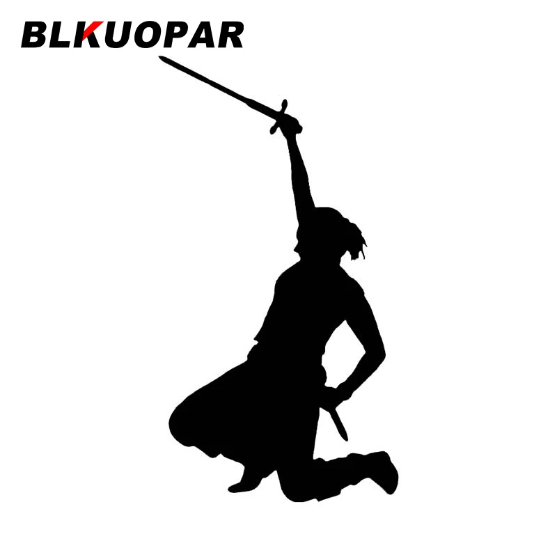

Наклейки на автомобиль BLKUOPAR Samurai с мечом, высечка, простые наклейки, водонепроницаемый солнцезащитный виниловый материал, украшение JDM