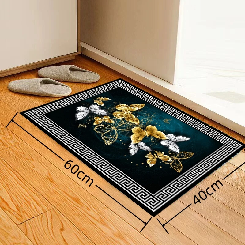 Floor mat coffee mat shaggy rugs 40*60CM modern new Chinese crystal velvet living room coffee table blanket simple light European Chinese wind sand mat
