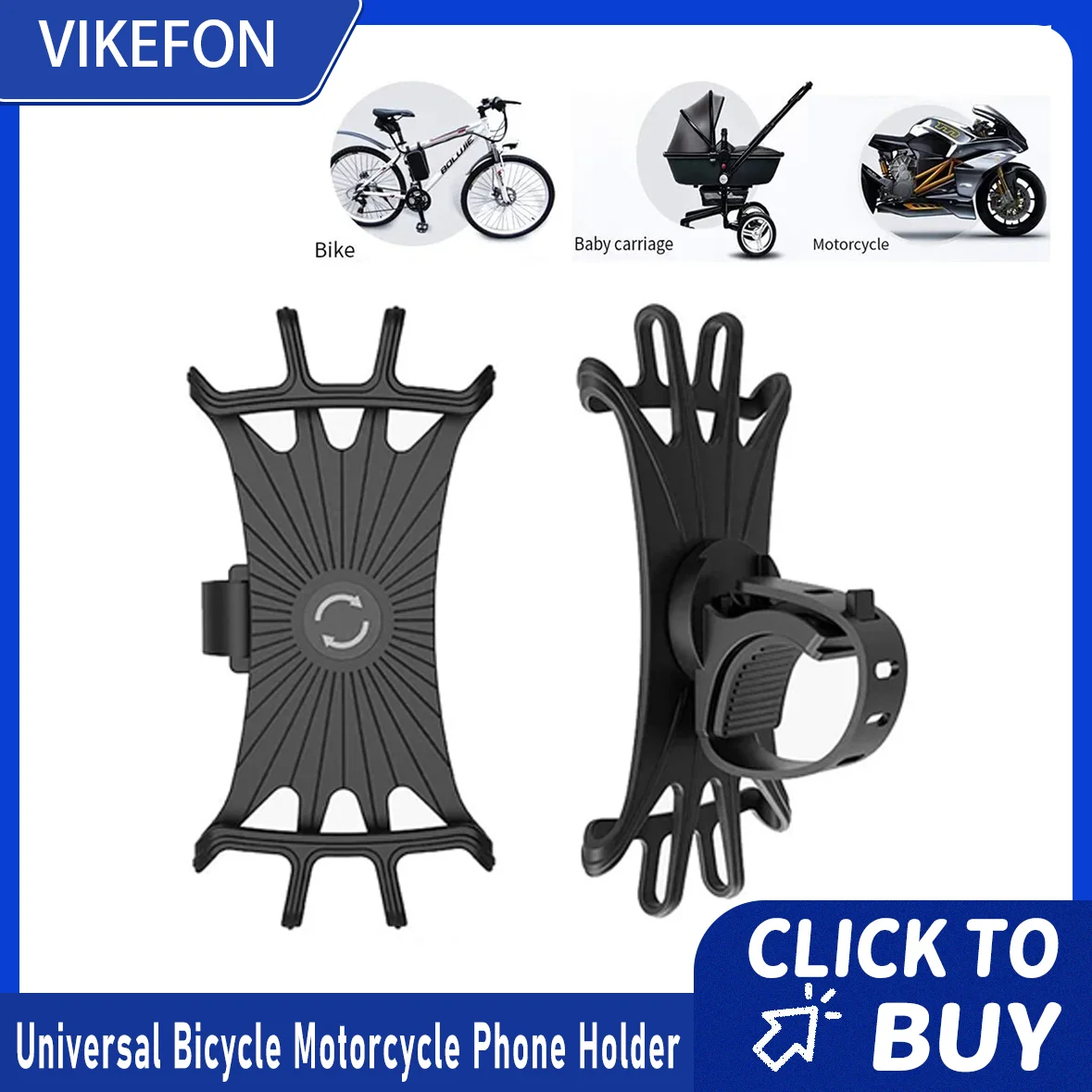 Support de téléphone pour vélo, support de téléphone portable pour moto, support de téléphone pour iPhone Samsung Xiaomi Gsm Houder Fiets