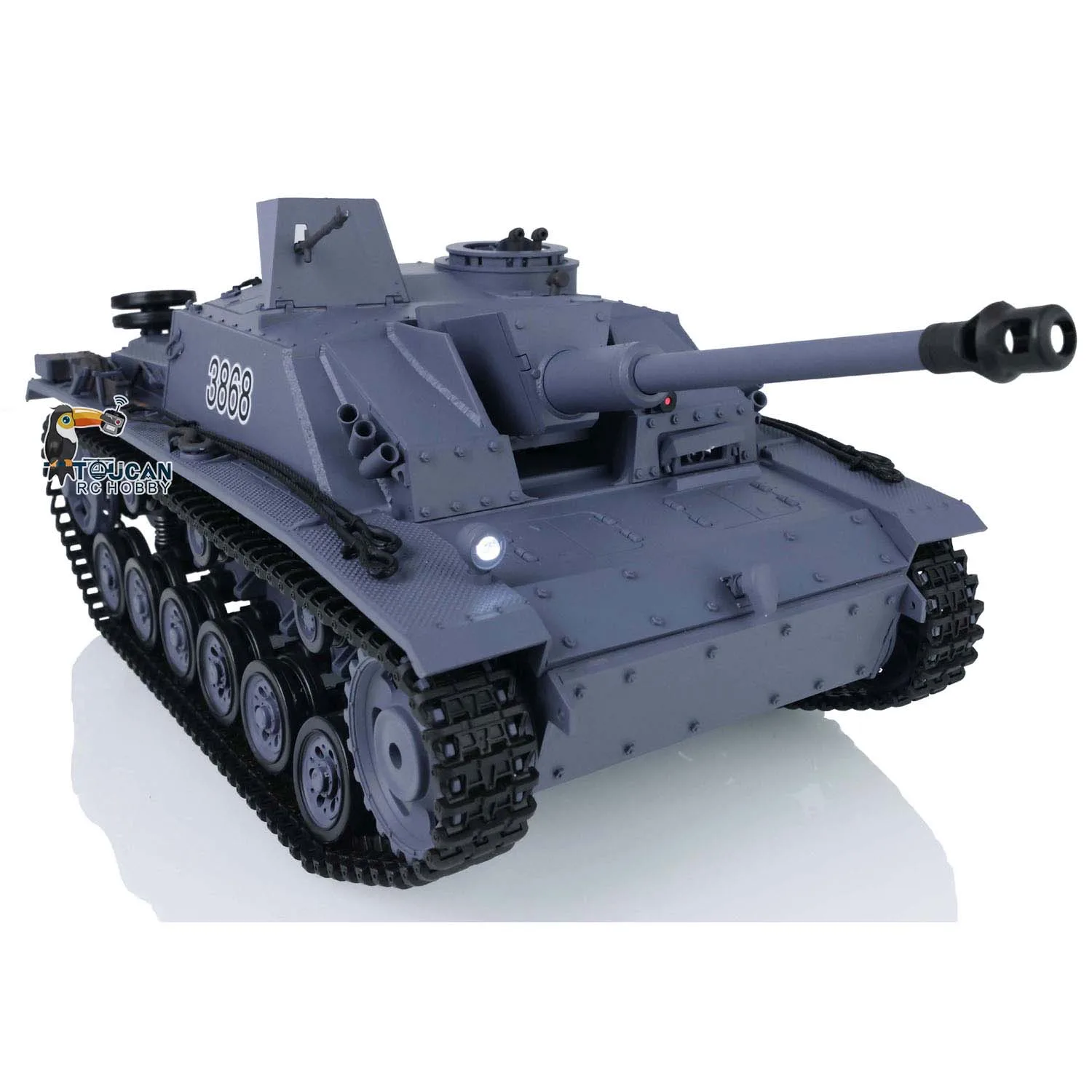 2.4G Heng Long 1/16 Scale RC Tank TK7.0 Plastic German Stug III RTR Model 3868 Infrared Battle Military Vehicle RC Toys TH17419 2