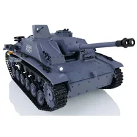 2.4G Heng Long 1/16 Scale RC Tank TK7.0 Plastic German Stug III RTR Model 3868 Infrared Battle Military Vehicle RC Toys TH17419 2