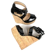 Women’s Cork Platform Wedge Sandals – Cross Strap Design with Covered Heel, Comfortable Summer Footwear - Image 5