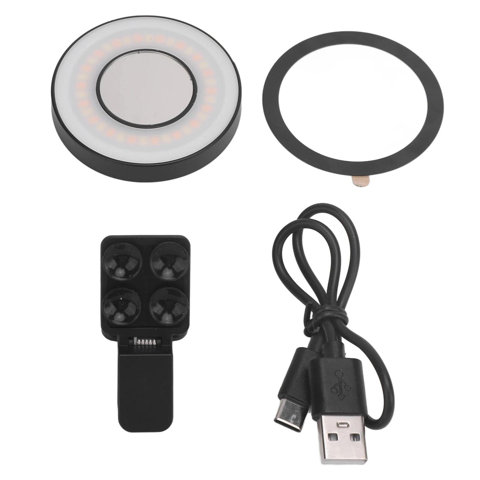 Magnetic Selfie Light for Phone 2500‑9000K Rechargeable 36 LED Fill Light with Clip for Selfies Video Conferences Vlogging new