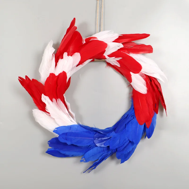 

Independence Day Flower Garlands Decorate Living Room Door To Valentines Day Heart Wreath Modern Christmas Decorations Indoor