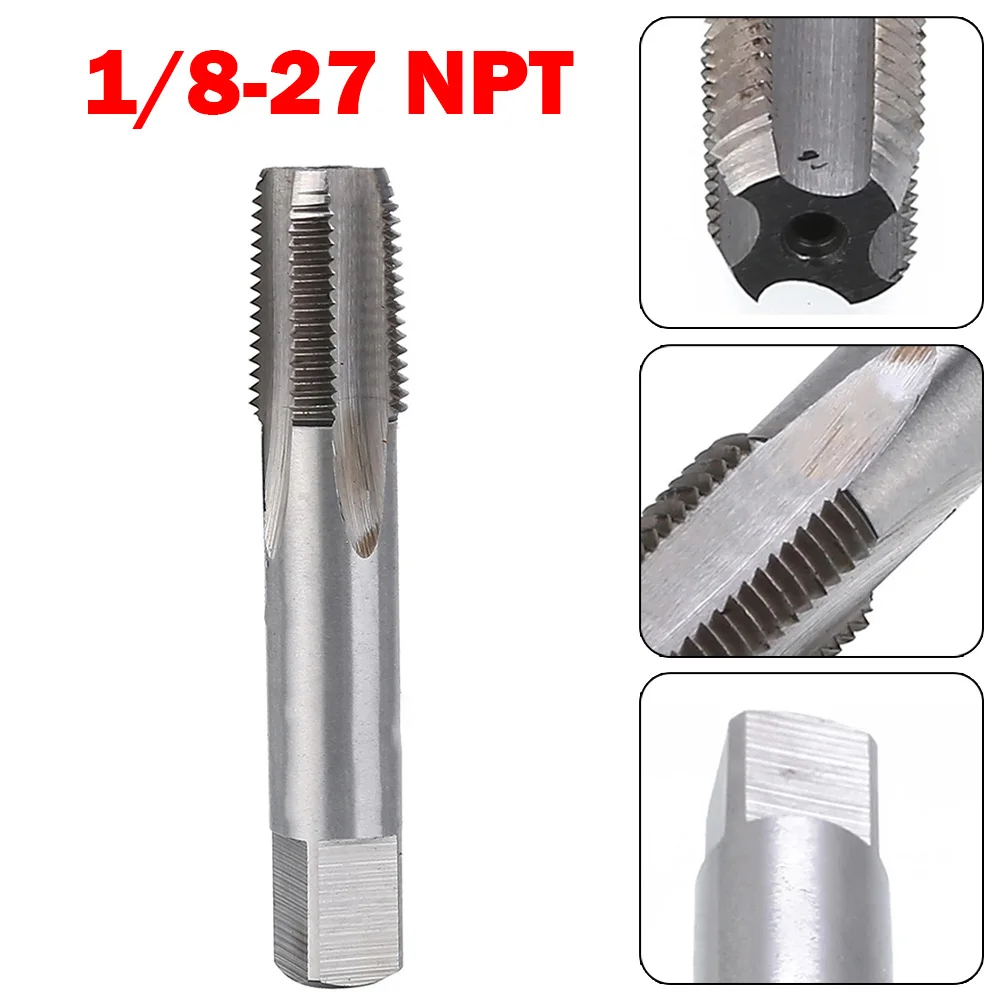 

1pc Taper Pipe Tap 1/8- 27 NPT HSS Taper Pipe Thread Tap Standard Thread Tap For Pipes Repair Work Tap Die Hand Tools